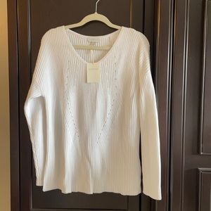 Kinross NWT Cotton Stretch Tunic Sweater